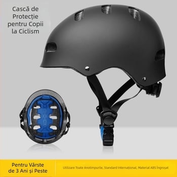 Cască pentru copii, skateboard cu role, Plum Blossom, cască pentru biciclete pentru băieți și fete, cască reglabilă pentru cap și coadă, certificată