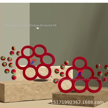 Preț mare de promovare Joc plutitor de apă Antrenament Minge Wave EVA Piscină Triunghi Aruncare Cerc