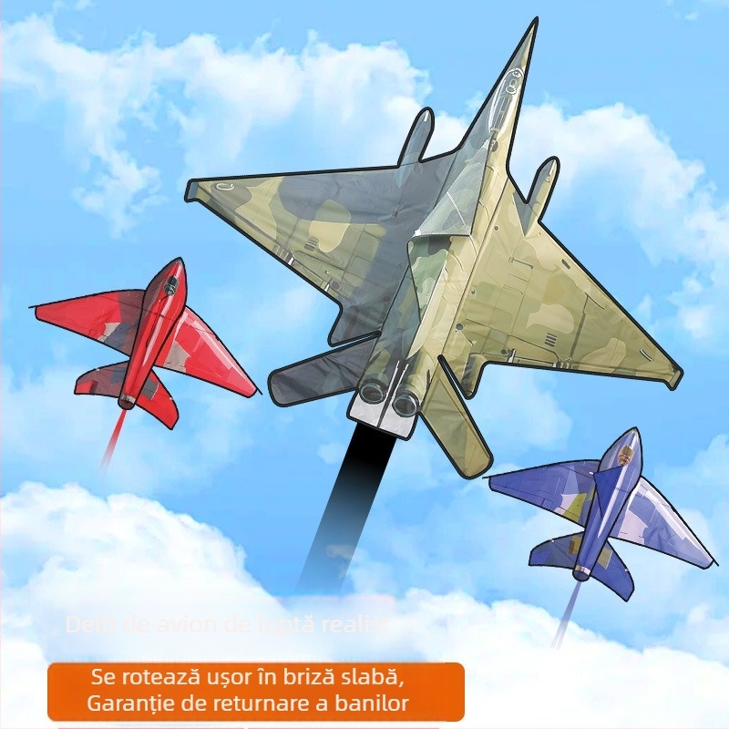 Zmeu nou pentru aeronave, copii, adulți, începători, Weifang, briză de înaltă calitate, zbor ușor cu zmeu de luptător de linie