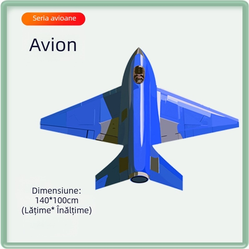 Zmeu nou pentru aeronave, copii, adulți, începători, Weifang, briză de înaltă calitate, zbor ușor cu zmeu de luptător de linie