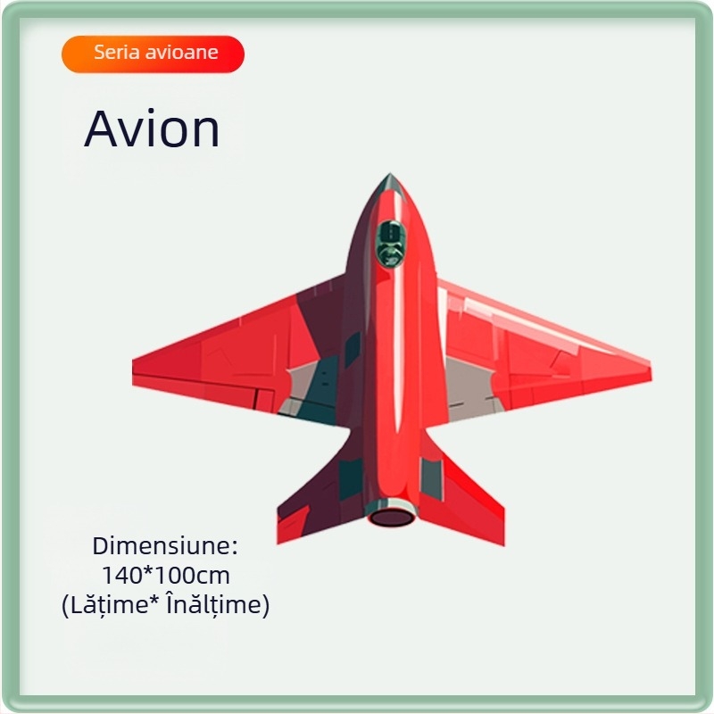 Zmeu nou pentru aeronave, copii, adulți, începători, Weifang, briză de înaltă calitate, zbor ușor cu zmeu de luptător de linie