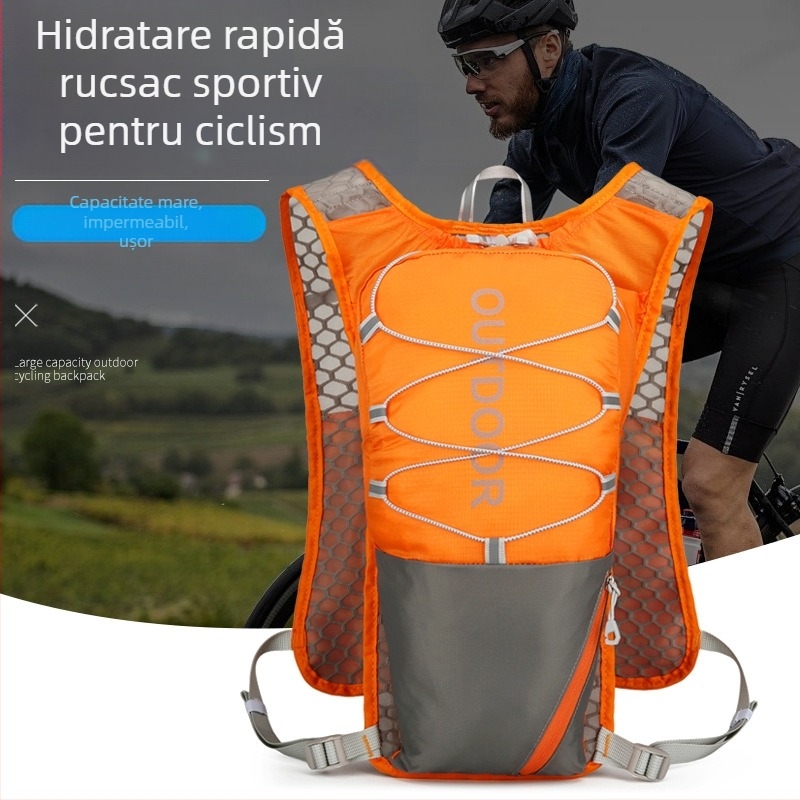 Rucsac de alergare multifuncțional din nailon Amazon, rucsac sport reflectorizant de securitate pentru maraton, geantă de apă, geantă de ciclism