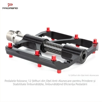 Pedale de bicicletă PROMEND cu ax de titan și tub de carbon, 86T, pentru bicicletă de munte, 3 pedale Peilin, pentru bicicletă de șosea