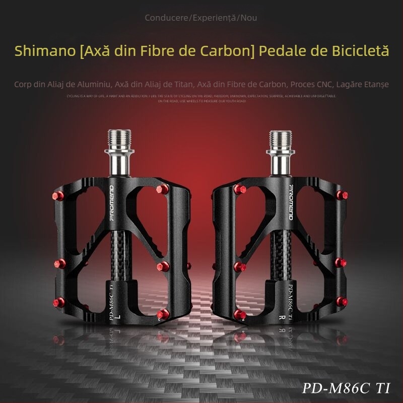 Pedale de bicicletă PROMEND cu ax de titan și tub de carbon, 86T, pentru bicicletă de munte, 3 pedale Peilin, pentru bicicletă de șosea