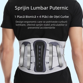 Centură de talie pentru sport, protecție la presiune caldă, placă de oțel de grad medical, disc lombar, sedentar, fix, pentru coloana lombară, fitness, alergare