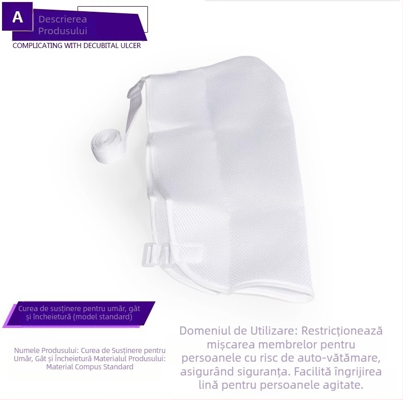 centură fixă pentru antebraț, luxație articulație cot, echipament de protecție pentru adulți, chingă respirabilă din plasă, chingă simplă pentru antebraț