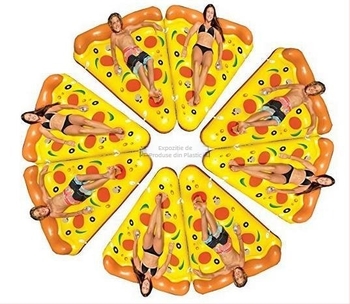 Apă gonflabilă pentru adulți, rol plutitoare cu pizza, pepene verde, ananas, lămâie, pat plutitor, pernă de aer, placă plutitoare, înot în derivă, rol plutitor