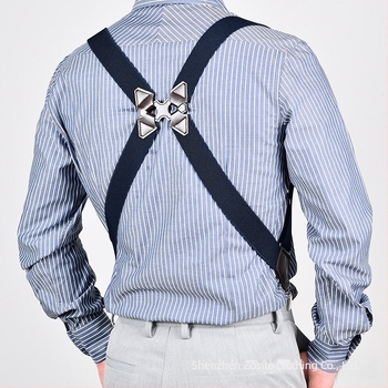 Rochie de mireasă pentru bărbați cu curea laterală, curea elastică înaltă pentru persoane dolofane, stil european distinctiv, curea casual retro, 8