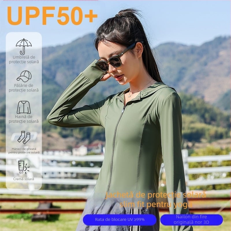 Îmbrăcăminte nouă de protecție solară din vinil, mătase glacială, UPF50+ pentru femei, 2025, îmbrăcăminte anti-UV pentru piele, îmbrăcăminte de protecție solară pentru femei