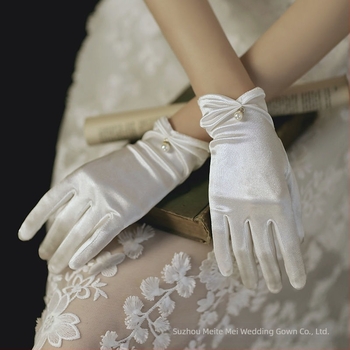 Mănuși noi negre pentru rochii de mireasă, mănuși scurte de mireasă, mănuși roșii de mireasă, mănuși albe din dantelă pentru doamne