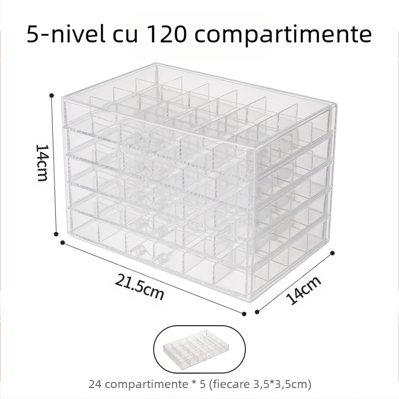 Cutie de bijuterii multistrat, capacitate mare, rezistentă la praf, pentru uz casnic, cutie de bijuterii anti-oxidare, cercei, cutie de bijuterii