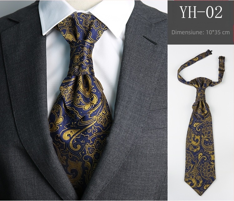 Cravată bărbătească de nuntă pentru mire, cină, întâlnire, costum de domn, rochie de stil britanic, imitație de mătase roșie de vin, nod Hong Kong