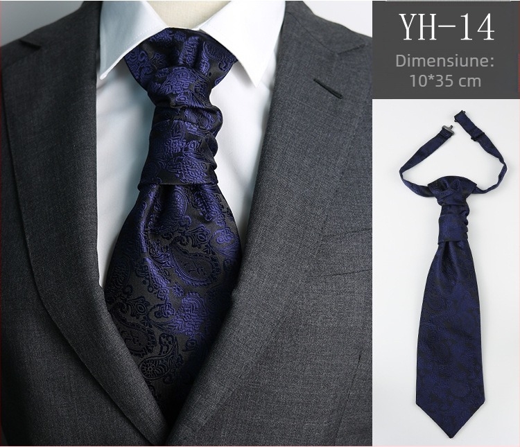 Cravată bărbătească de nuntă pentru mire, cină, întâlnire, costum de domn, rochie de stil britanic, imitație de mătase roșie de vin, nod Hong Kong