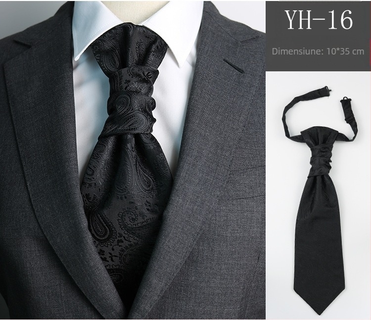 Cravată bărbătească de nuntă pentru mire, cină, întâlnire, costum de domn, rochie de stil britanic, imitație de mătase roșie de vin, nod Hong Kong