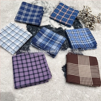 Costum clasic de culori mixte, în carouri, cu dungi, din bumbac, batistă, prosop de transpirație, costum, prosop de buzunar, en-gros