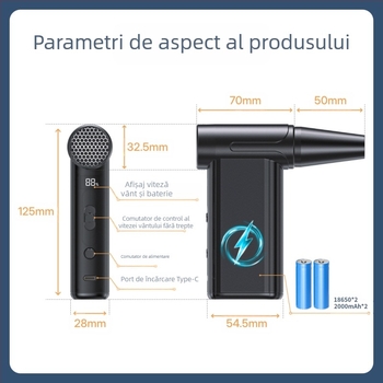 Mini ventilator portabil de călătorie în aer liber, nou, cu explozii transfrontaliere, ventilator turbo violent, vânzări directe din fabrică