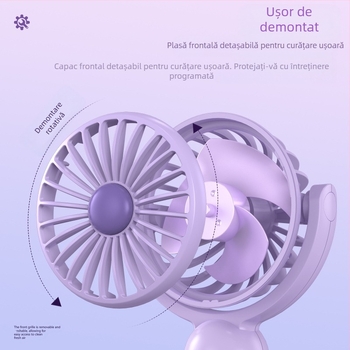 Ventilator portabil de birou reîncărcabil prin USB, nou, pentru exterior, cadou pentru studenți, selecție Amazon TEMU din fabrică