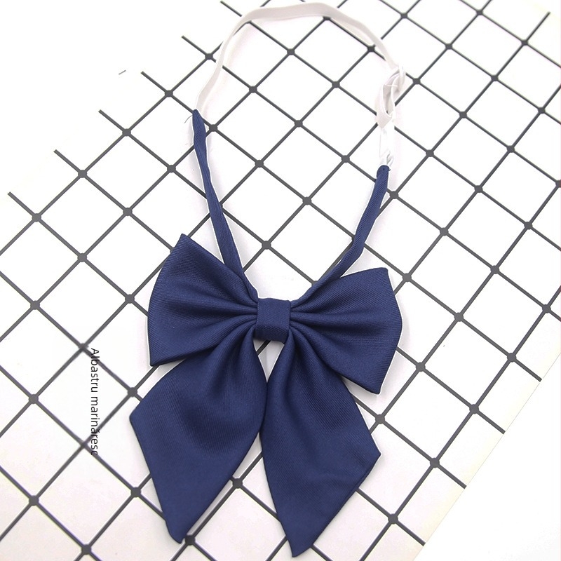 În stoc, stil japonez JK School, culoare solidă, fundă neagră, cu pene ascuțite, guler cu flori, guler maro diagonal, pentru copii