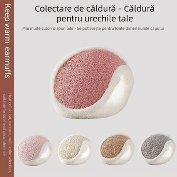 Căști de pluș pentru bărbați și femei, de iarnă, calde și antigel, pentru ciclism în aer liber, purtate pe spate, calde și antigel