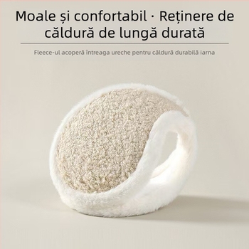 Căști de pluș pentru bărbați și femei, de iarnă, calde și antigel, pentru ciclism în aer liber, purtate pe spate, calde și antigel