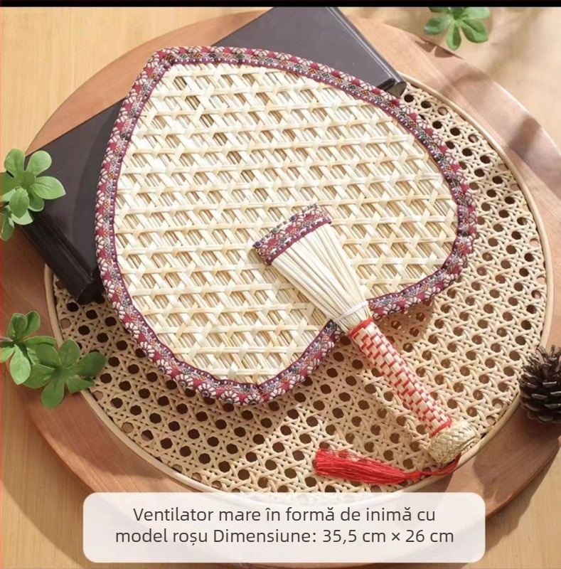 Evantai de mână din paie de grâu, lucrat manual, en-gros, pentru vară, pentru casă, evantai de mână din paie de grâu, model cool, rezistent la țânțari