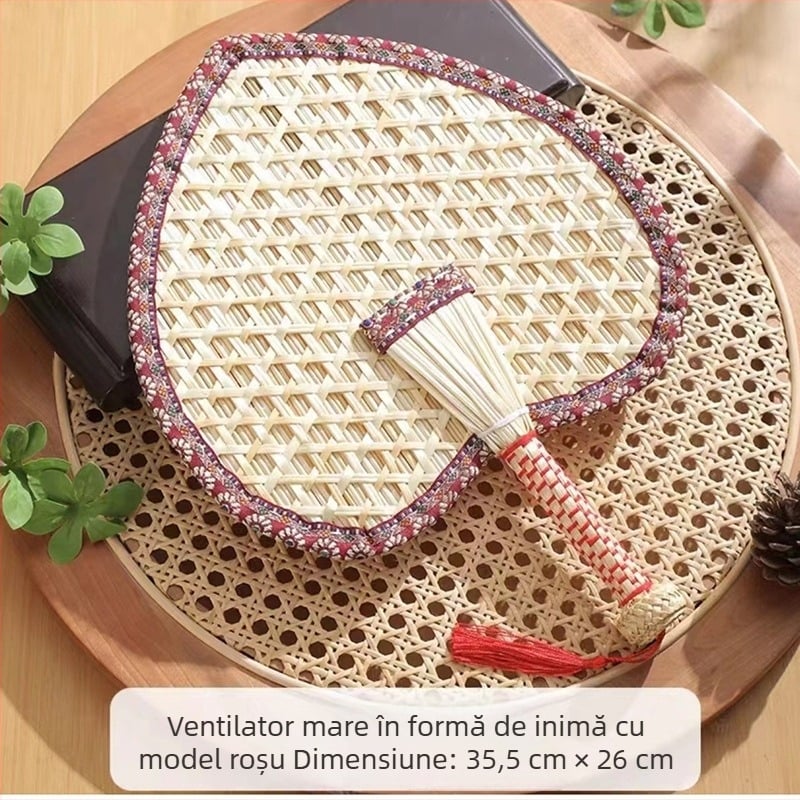 Evantai de mână din paie de grâu, lucrat manual, en-gros, pentru vară, pentru casă, evantai de mână din paie de grâu, model cool, rezistent la țânțari