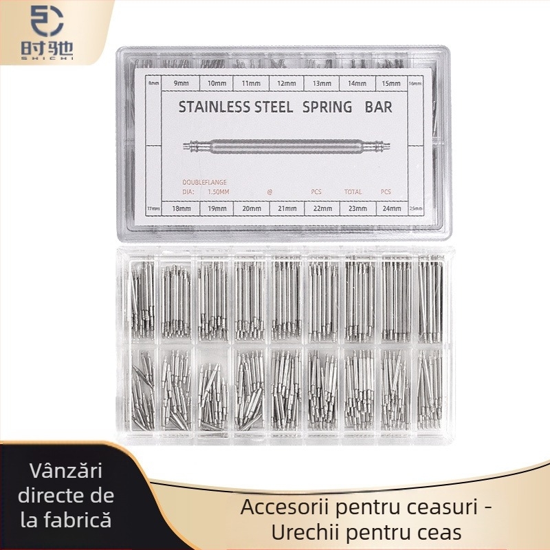 Instrumente de reparare a ceasurilor Accesorii pentru ceasuri Curea de conectare Ax Oțel inoxidabil Brut Ureche Boxed 360 Brut Ureche Pin Lugs