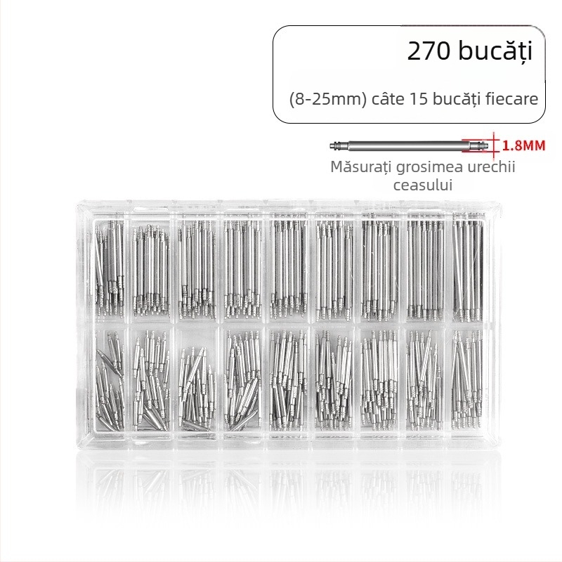 Instrumente de reparare a ceasurilor Accesorii pentru ceasuri Curea de conectare Ax Oțel inoxidabil Brut Ureche Boxed 360 Brut Ureche Pin Lugs