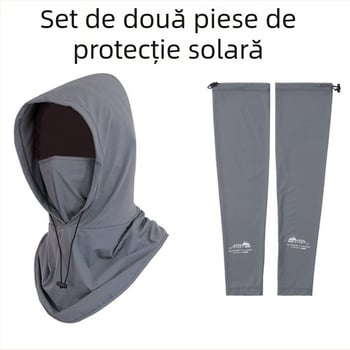 Mască de protecție solară pentru bărbați, anti-ultraviolete, pentru gât, protecție de vară, în aer liber, pentru conducere, călărie, pescuit, cules de ceai, pălărie de soare pentru femei, cu mânecă de protecție solară