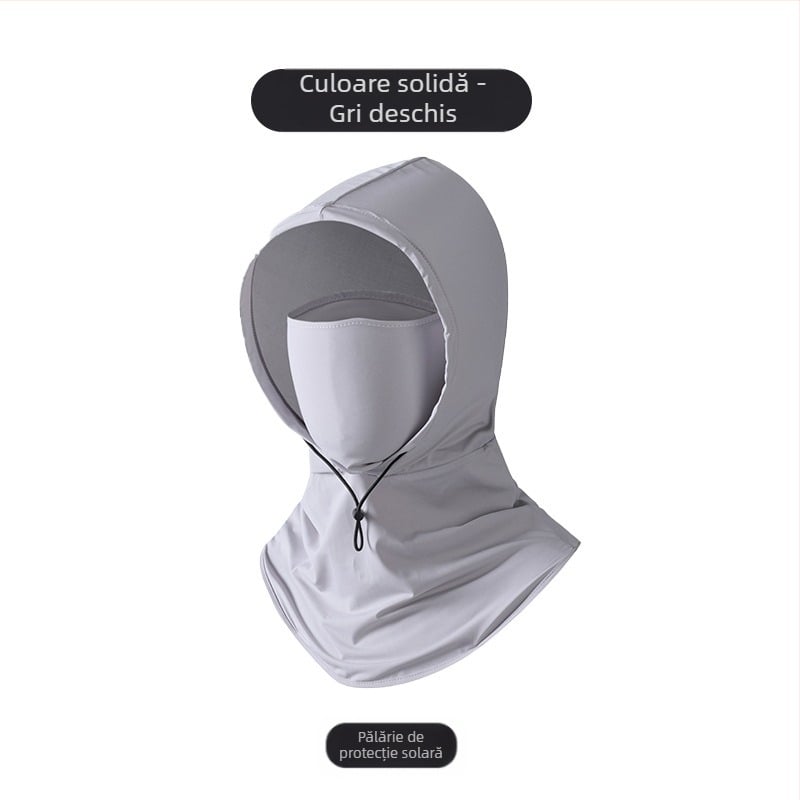Mască de protecție solară pentru bărbați, anti-ultraviolete, pentru gât, protecție de vară, în aer liber, pentru conducere, călărie, pescuit, cules de ceai, pălărie de soare pentru femei, cu mânecă de protecție solară
