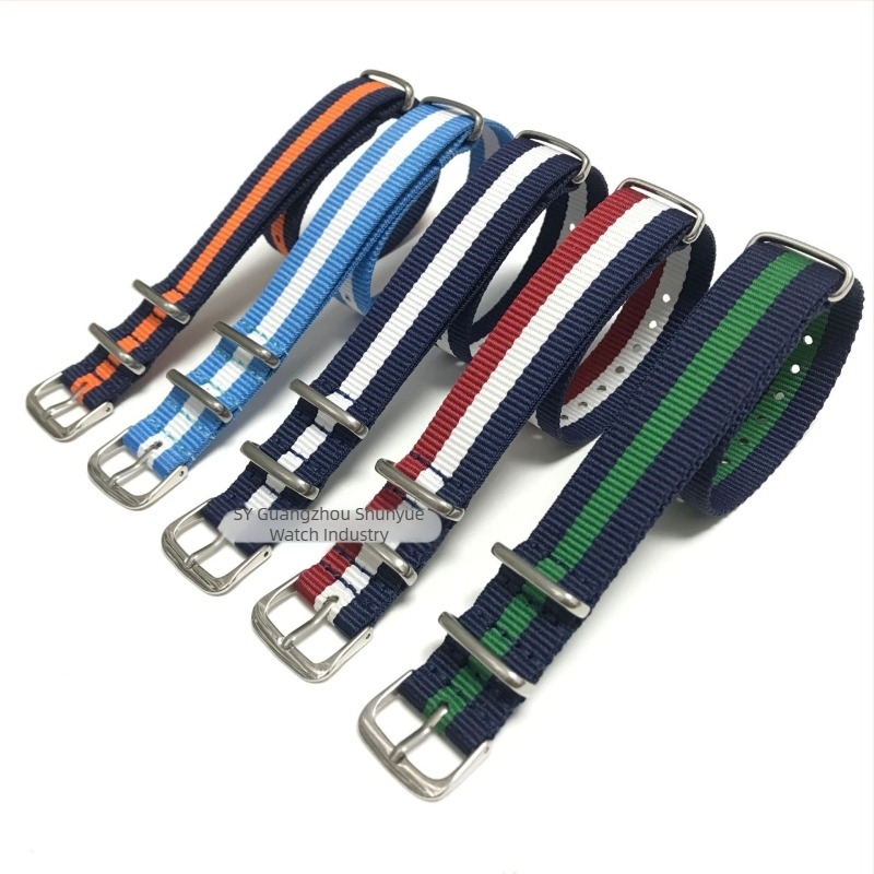 Ceas universal cu trei inele din material nailon, cu o varietate de culori, mărimi multiple, stil casual la modă, pentru băieți și fete.