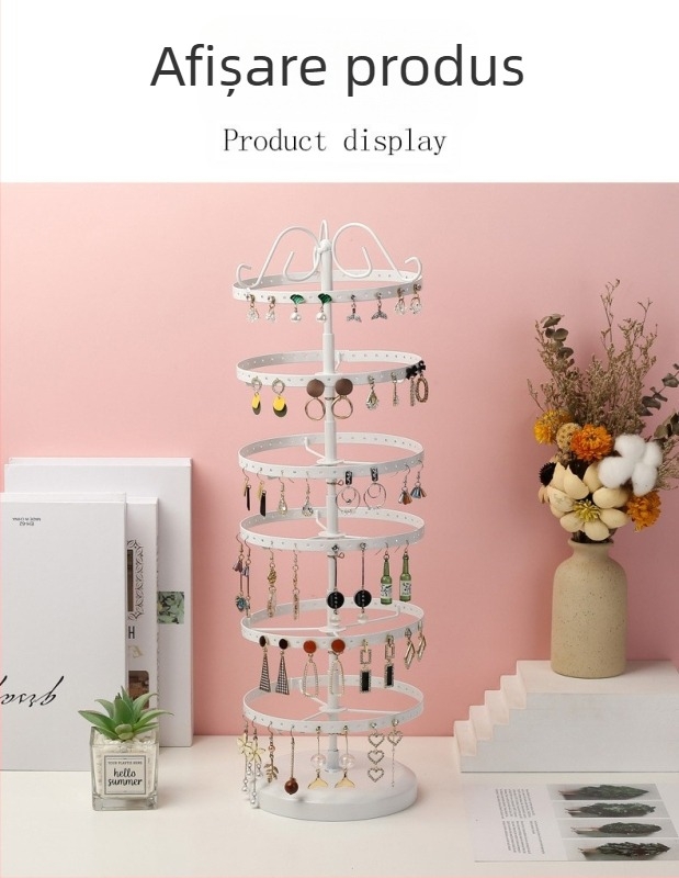 Suport de depozitare pentru cercei suspendați pe birou, suport pentru cercel, suport pentru depozitarea pe masă de toaletă, suport pentru depozitare pe hol, meșteșuguri, suport detașabil pentru afișarea bijuteriilor