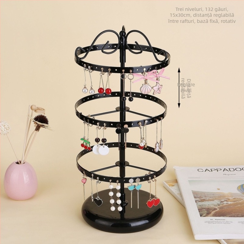 Suport de depozitare pentru cercei suspendați pe birou, suport pentru cercel, suport pentru depozitarea pe masă de toaletă, suport pentru depozitare pe hol, meșteșuguri, suport detașabil pentru afișarea bijuteriilor