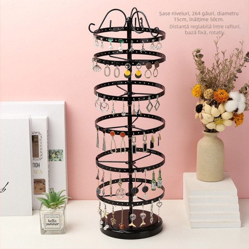 Suport de depozitare pentru cercei suspendați pe birou, suport pentru cercel, suport pentru depozitarea pe masă de toaletă, suport pentru depozitare pe hol, meșteșuguri, suport detașabil pentru afișarea bijuteriilor