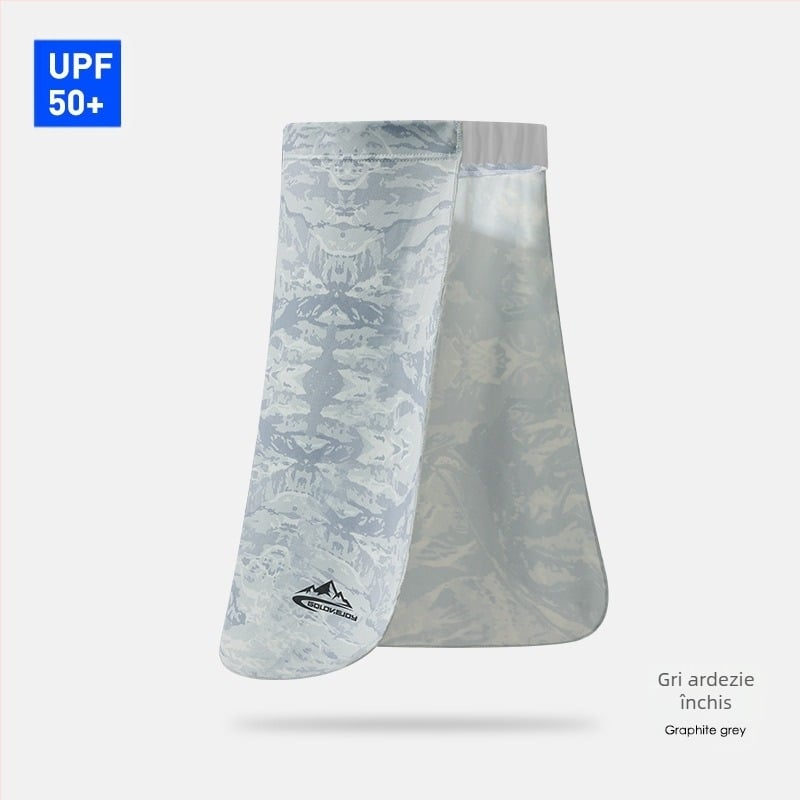 Mască de mătase de gheață pentru bărbați, ciclism, pescuit, gât, protecție agățat, ureche, respirabil, prosop de față, protecție solară, eșarfă magică, pălărie, cortină transfrontalieră