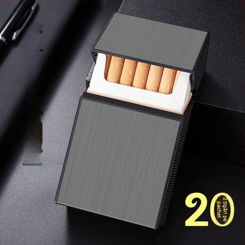 20 pachete de huse de țigări din plastic, cutie moale și rigidă, universală, portabilă, rezistentă la umiditate, husă de țigări cu clips, husă de țigări cu compresie, țigară