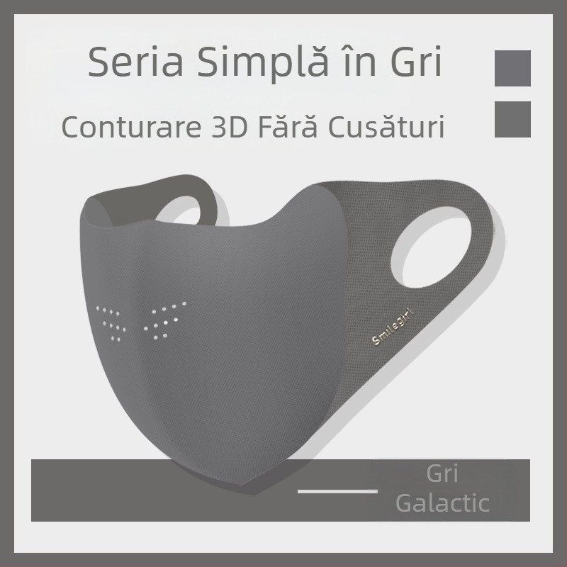 Shu Meijia Toamna și Iarna Gri Cald Mască Burete Rezistent la Praf Respirabil Protecție Ochi Rezistent la UV 3D Lavabil