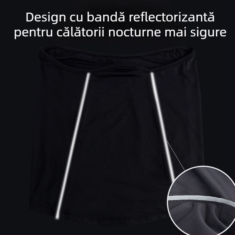Mască de protecție solară din mătase de gheață pentru bărbați, en-gros transfrontalieră, de vară, nouă, pentru ciclism în aer liber, eșarfă respirabilă pentru gât, pentru pescuit