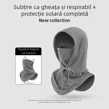 Protecție solară Ice Silk Hood New Outdoor Cycling Sunshawl Jacket Shawl Full Face Neck Protection Three-In-One Sun Protection Mask