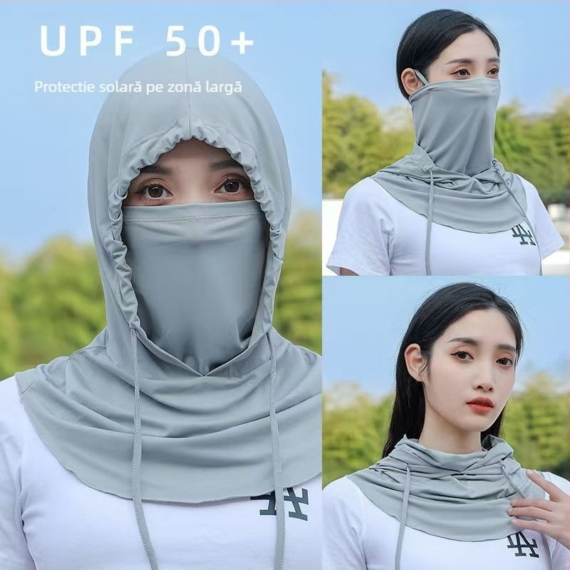 Protecție solară Ice Silk Hood New Outdoor Cycling Sunshawl Jacket Shawl Full Face Neck Protection Three-In-One Sun Protection Mask