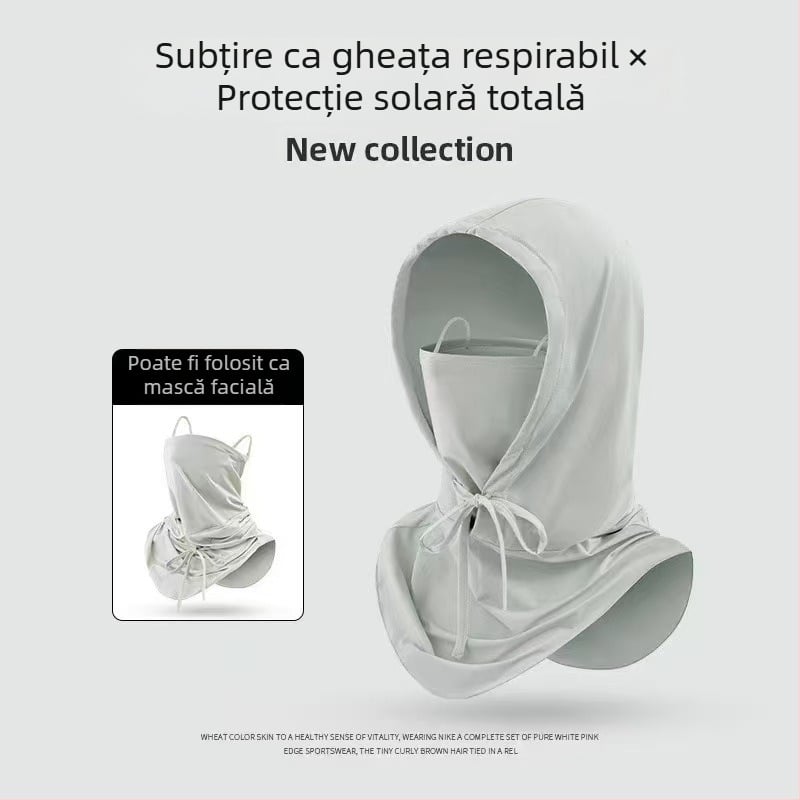Protecție solară Ice Silk Hood New Outdoor Cycling Sunshawl Jacket Shawl Full Face Neck Protection Three-In-One Sun Protection Mask