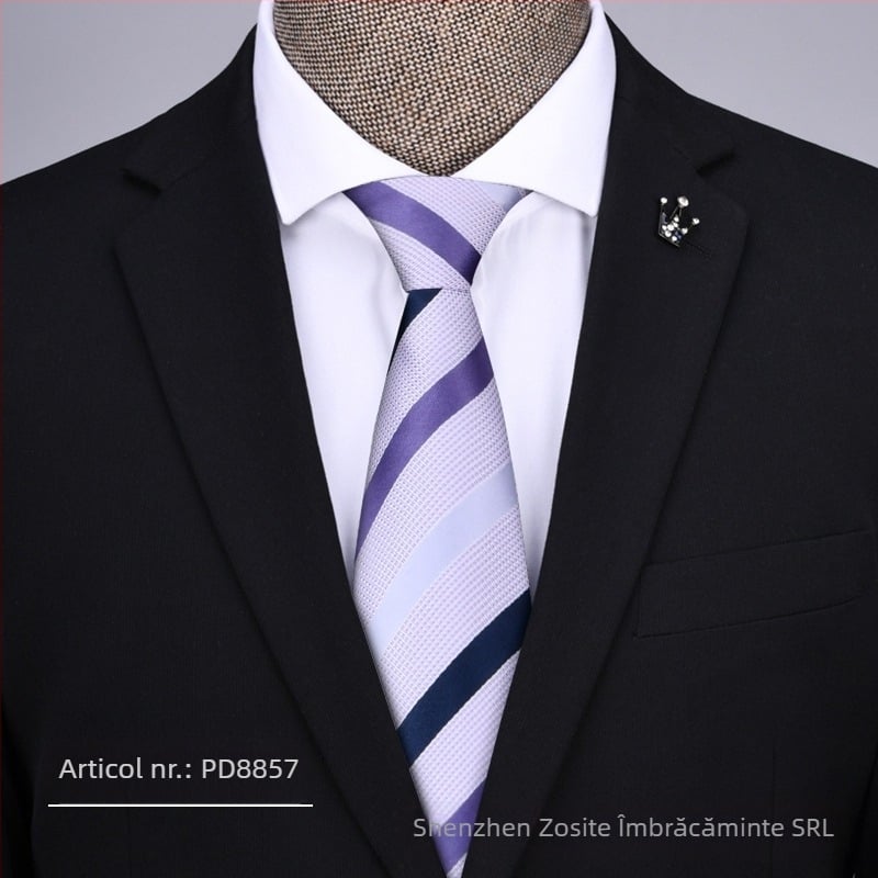 Cravată cu fermoar pentru bărbați, leneșă, cu o singură tragere, pentru rochie de afaceri, pentru nuntă, ușor de tras, cravată largă din fabrică, în stoc 1