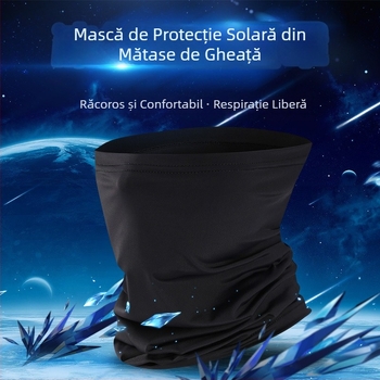 Guler de protecție solară multifuncțional de vară, echipament sportiv în aer liber, bicicletă, motocicletă, eșarfă de mătase de gheață, mască de echitație