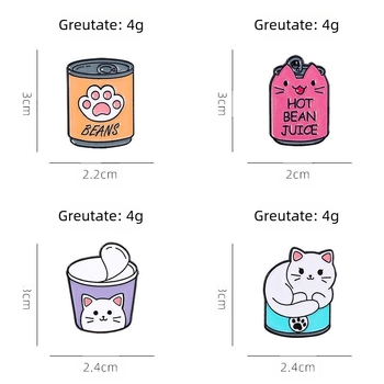 Wish fierbinte de vânzare drăguț animal broșă pisică ceașcă de cafea aliaj corsaj insigna aliaj vopsea Pin decorare