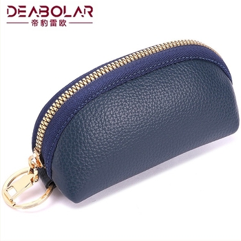 Geantă de chei pentru bărbați, geantă de chei auto, capacitate mare, multifuncțională din piele moale, geantă de monede pentru femei, portofel mic mini