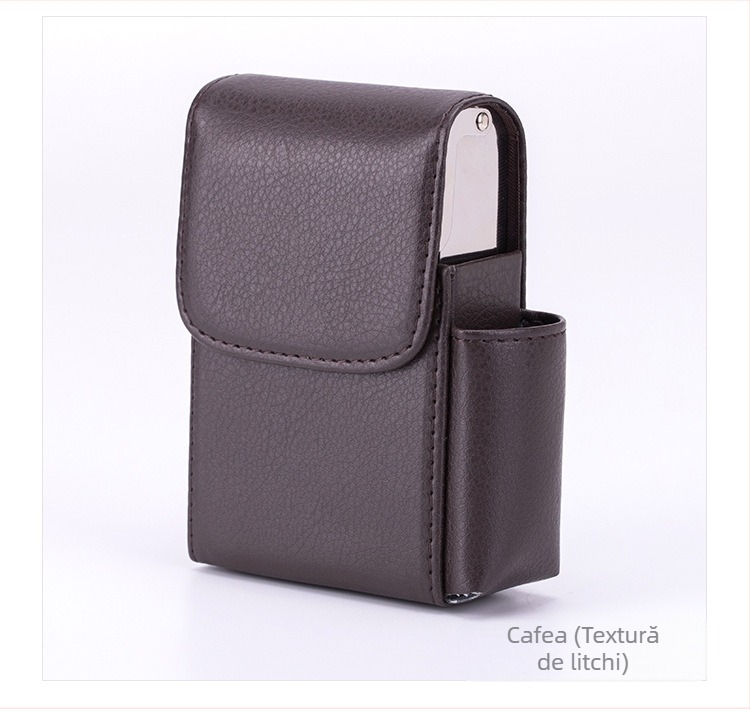 Fabrică en-gros, cutie întreagă pentru țigări, geantă pentru țigări cu curea, cu poziție pentru brichetă, cadou de modă anti-presiune, punct multicolor