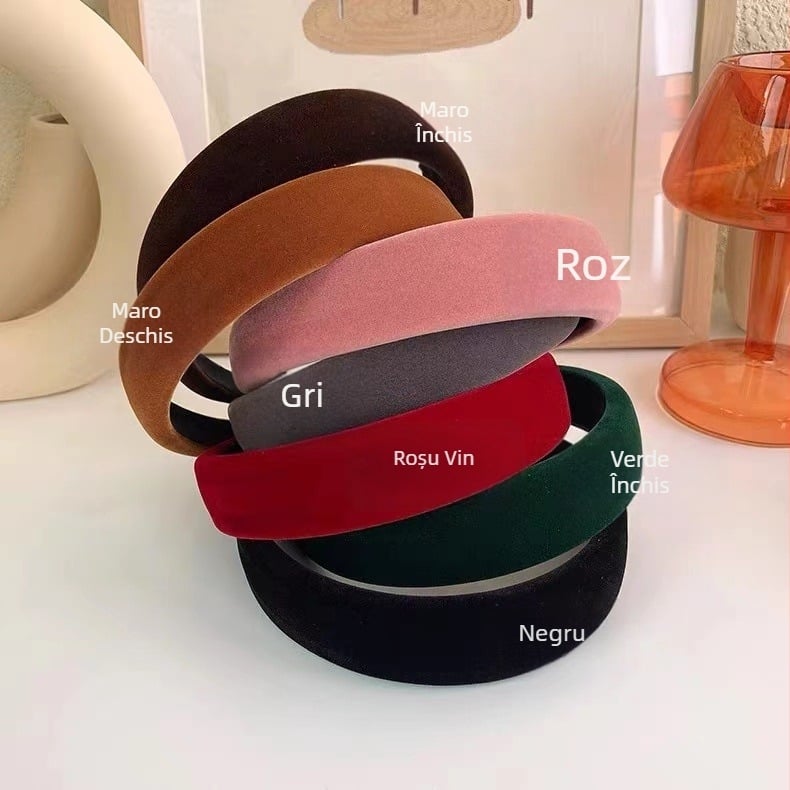 2022 High-end Internet Celebrity Hair Hoop Catifea Burete Cap Hoop Femei Elegant Face Wash Mask Hair Stamp Hair Hoop New Style