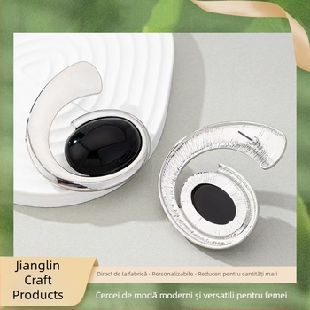 Cercei dama cu design unic, stil european și american, 2024, model exagerat, toate asortate