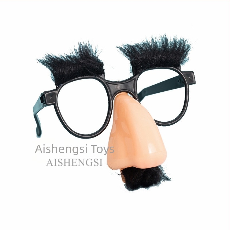 Ochelari de barbă pentru copii și adulți, ochelari amuzanți de Halloween, Ziua Păcălelilor, recuzită de performanță pentru bal de absolvire