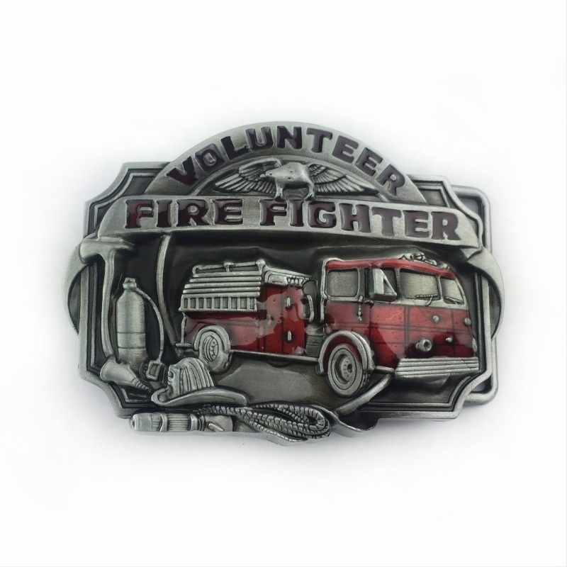 Catarama curelei departamentului de pompieri în stoc en-gros cataramă curea din aliaj serie pompieri cataramă de curea personalitate la modă pentru blugi